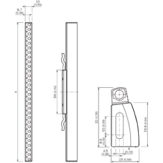 Barrière sécurité T2 H=0780mm Rés=34mm autonome/fin de cascade-Lire la description