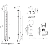 Barrière sécurité T4 (R) H=0900mm Rés=40mm P=21m Adv M26 12P