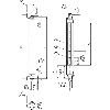 Barrière sécurité T2 (R) H=1200mm Rés=30mm P=12,5m IP69K
