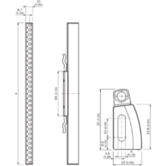 Barrière sécurité T2 H=0720mm Rés=24mm autonome-Lire la description