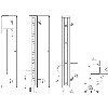 Barrière sécurité T2 (R) H=0450mm Rés=14mm P=10m IP67