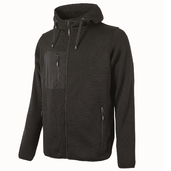 U-Power - Sweat-shirt noir zippé RAINBOW U-Power - Sweat-shirt noir zippé RAINBOW-Lire la description