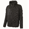 U-Power - Sweat-shirt noir zippé RAINBOW