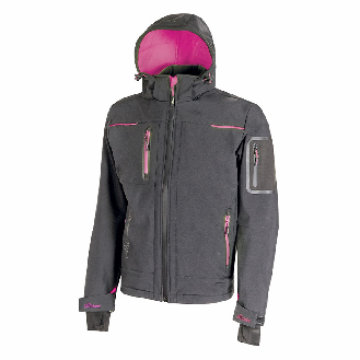 U-Power - Veste Softshell de travail Femme gris violet SPACE-Lire la description