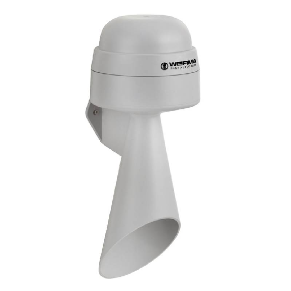 Avertisseur de signal. WM continu 108dB 24VAC/DC IP65 Ø134mm GRIS-Lire la description