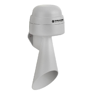 Avertisseur de signal. WM continu 108dB 24VAC/DC IP65 Ø134mm GRIS-Lire la description