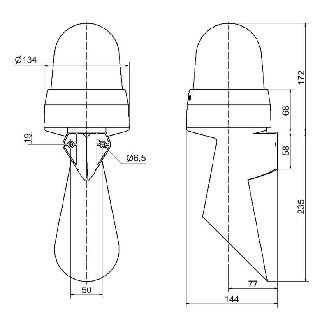 Avertisseur sonore et lumineux DEL 108dB 24VAC/DC-Lire la description