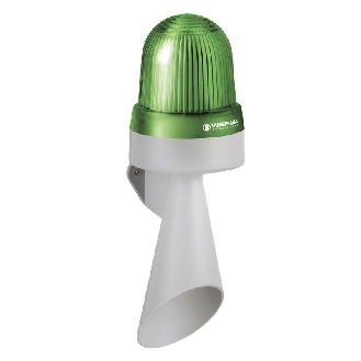 Avertisseur DEL WM continu 24VAC/DC 108dB VERT-Lire la description