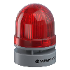 Mini TwinLIGHT Combi 95dB 24VAC/DC ROUGE IP66 Ø62mm GRIS