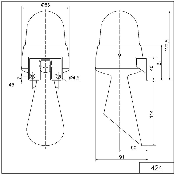 Avertiseur DEL WM continu 98dB 24VAC/DC ROUGE-Lire la description