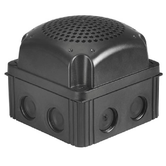 Avertisseur vocal enregistrable 110dB WM 24Vdc IP65 NOIR-Lire la description