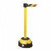 Potelets de balisage à sangle MORION noir/jaune