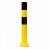 Poteau de protection Morion S 90x1200. Epaisseur 3.6 mm, noir/jaune