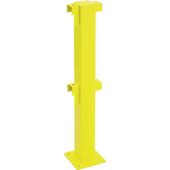Poteau fixe 1.000 mm, jaune, avec platine 200x200x10mm Milieu G+P Poteau fixe 1.000 mm, jaune, avec platine 200x200x10mm Milieu G+P-Lire la description