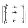 Barrière sécurité (E+R) T2 2fx H=0500mm Rés=500mm P=6m / M12 / RES