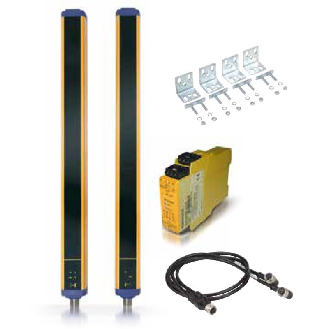 Kit sécurité SG4-30-150-OO-X + Equerres + CS-A1-02-U-10 (x2) + SE-SR2-Lire la description