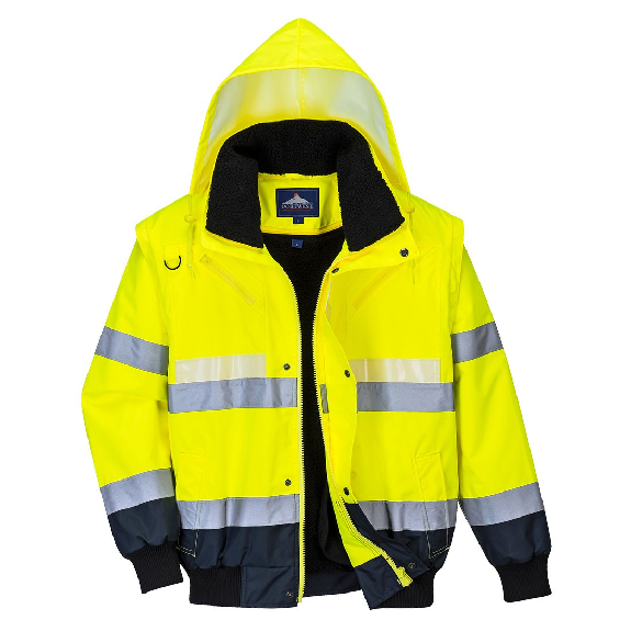 Portwest - Blouson 3 en 1 Glowtex HV - G465 Portwest - Blouson 3 en 1 Glowtex HV - G465-Lire la description