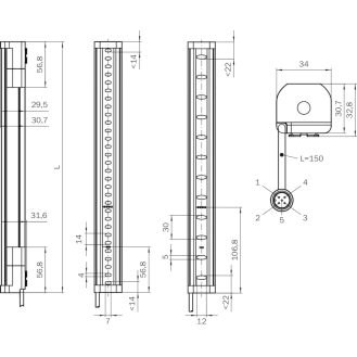 Barrière sécurité T4 H=0600mm Rés=14mm P=10m Version PACK-Lire la description