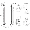 Barrière sécurité T4 (E) H=1500mm Rés=20mm P=21m Std Cascadable