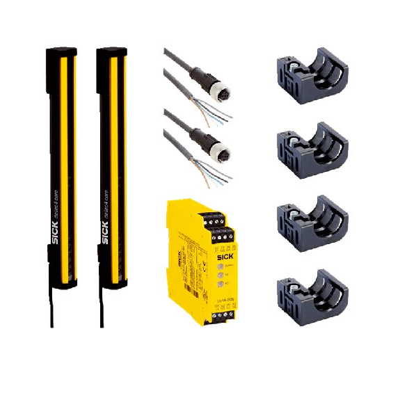 Barrière sécurité T4 H=1650mm Rés=30mm P=15m Version PACK Barrière sécurité T4 H=1650mm Rés=30mm P=15m Version PACK-Lire la description