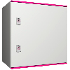 Coffret électrique AX polyester 1 porte pleine L500 H500 P300 IP66 plaque de montage