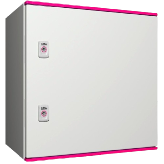 Coffret électrique AX polyester 1 porte pleine L500 H500 P300 IP66 plaque de montage-Lire la description