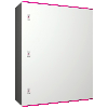 Coffret électrique - AX - polyester - 1 porte pleine- L800 H1000 P300 - IP66 - plaque de montage