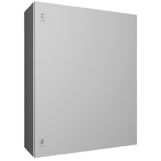 AX Coffret électrique, LHP : 800x1000x300 mm, en tôle d'acier, avec plaque de montage, à une porte, deux serrures à came-Lire la description