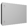 Coffret électrique AX, LHP : 800x600x300 mm, en tôle d'acier, avec plaque de montage, à une porte, deux serrures à came