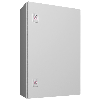 AX Coffret électrique, LHP : 380x600x210 mm, en tôle d'acier, avec plaque de montage, à une porte, deux serrures à came