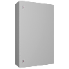 Coffret électrique AX, LHP : 600x1000x250 mm, en tôle d'acier, avec plaque de montage, à une porte, deux serrures à came