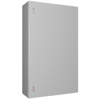 Coffret électrique AX, LHP : 600x1000x250 mm, en tôle d'acier, avec plaque de montage, à une porte, deux serrures à came-Lire la description