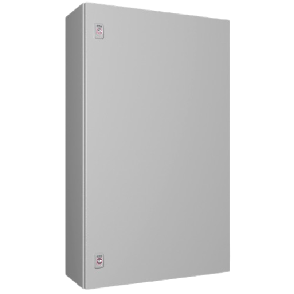 Coffret électrique AX, LHP : 600x1000x250 mm, en tôle d'acier, avec plaque de montage, à une porte, deux serrures à came Coffret électrique AX, LHP : 600x1000x250 mm, en tôle d'acier, avec plaque de montage, à une porte, deux serrures à came-Lire la description