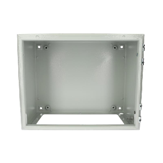 AX Coffret électrique, LHP : 380x300x210 mm, en tôle d'acier, avec plaque de montage, à une porte, une serrure à came-Lire la description
