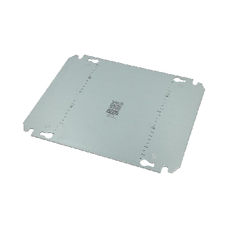 AX Coffret électrique, LHP : 380x300x210 mm, en tôle d'acier, avec plaque de montage, à une porte, une serrure à came-Lire la description