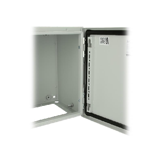 AX Coffret électrique, LHP : 380x300x210 mm, en tôle d'acier, avec plaque de montage, à une porte, une serrure à came-Lire la description