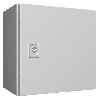 AX Coffret électrique, LHP : 300x300x210 mm, en tôle d'acier, avec plaque de montage, à une porte, une serrure à came