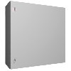Coffret électrique AX, LHP : 760x760x300 mm, en tôle d'acier, avec plaque de montage, à une porte, deux serrures à came