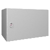 Coffret électrique AX, LHP : 600x380x350 mm, en tôle d'acier, avec plaque de montage