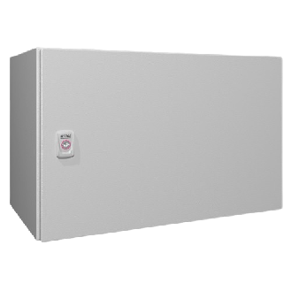Coffret électrique AX, LHP : 600x380x350 mm, en tôle d'acier, avec plaque de montage-Lire la description
