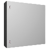 Coffret électrique AX, LHP : 760x760x210 mm, en tôle d'acier, avec plaque de montage, à une porte, deux serrures à came