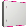 Coffret électrique AX polyester 1 porte pleine L600 H600 P200 IP66 plaque de montage