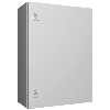 AX Coffret électrique, LHP : 500x700x250 mm, en tôle d'acier, avec plaque de montage, à une porte, deux serrures à came