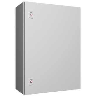 AX Coffret électrique, LHP : 500x700x250 mm, en tôle d'acier, avec plaque de montage, à une porte, deux serrures à came-Lire la description