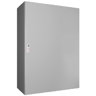 AX Coffret électrique, LHP : 800x1200x400 mm, en tôle d'acier, avec plaque de montage, à une porte, avec système de verrouillage à 3 points-Lire la description