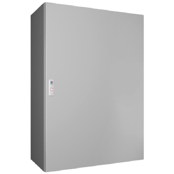 AX Coffret électrique, LHP : 800x1200x400 mm, en tôle d'acier, avec plaque de montage, à une porte, avec système de verrouillage à 3 points-Lire la description