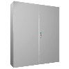 AX Coffret électrique, LHP : 1000x1200x300 mm, en tôle d'acier, avec plaque de montage, à deux portes, avec système de verrouillage à 3 points