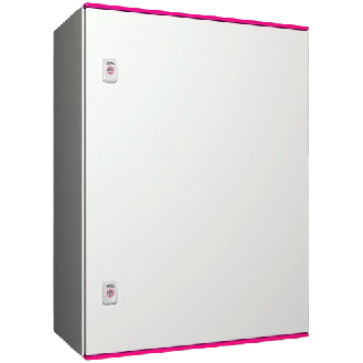 Coffret électrique - AX - polyester - 1 porte pleine - L600 H800 P300 - IP66 - plaque de montage-Lire la description