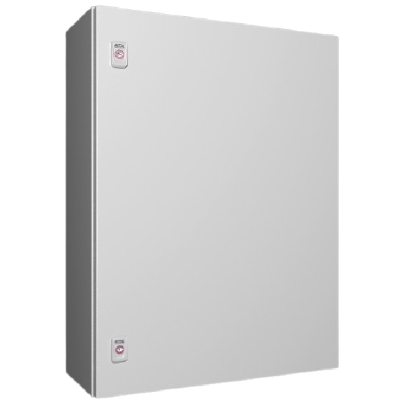 Coffret électrique AX, LHP : 600x800x250 mm, en tôle d'acier, avec plaque de montage, à une porte, deux serrures à came Coffret électrique AX, LHP : 600x800x250 mm, en tôle d'acier, avec plaque de montage, à une porte, deux serrures à came-Lire la description