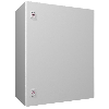 Coffret électrique AX, LHP : 600x760x350 mm, en tôle d'acier, avec plaque de montage